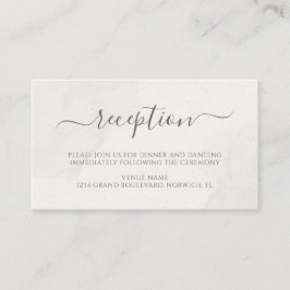 Waterverf Floral Cherry Blossom Wedding Reception Informatiekaartje