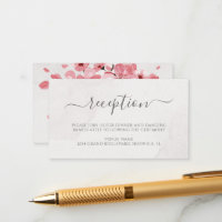 Waterverf Floral Cherry Blossom Wedding Reception
