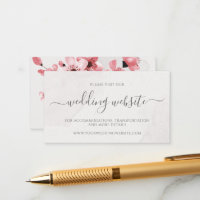 Waterverf Floral Cherry Blossom Wedding Website