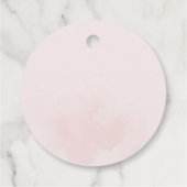 Waterverf Floral Chic bruiloft Dank u Bedankjes Labels (Achterkant)