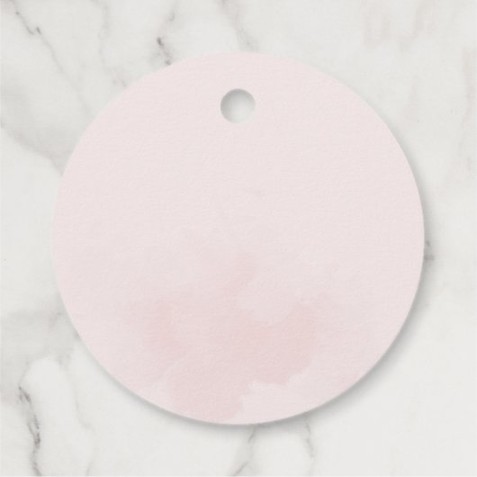 Waterverf Floral Chic bruiloft Dank u Bedankjes Labels (Achterkant)