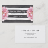 Waterverf Floral Chic Visitekaartjes (Voorkant / Achterkant)