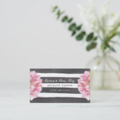 Waterverf Floral Chic Visitekaartjes (Staand voorkant)