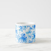 Waterverf Floral Chintz Schattige Pattern Espresso Kop (Voorkant)