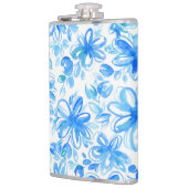 Waterverf Floral Chintz Schattige Pattern Heupfles (Links)