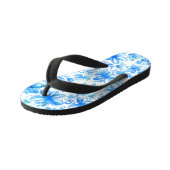 Waterverf Floral Chintz Schattige Pattern Kinder Teenslippers (Schuin)