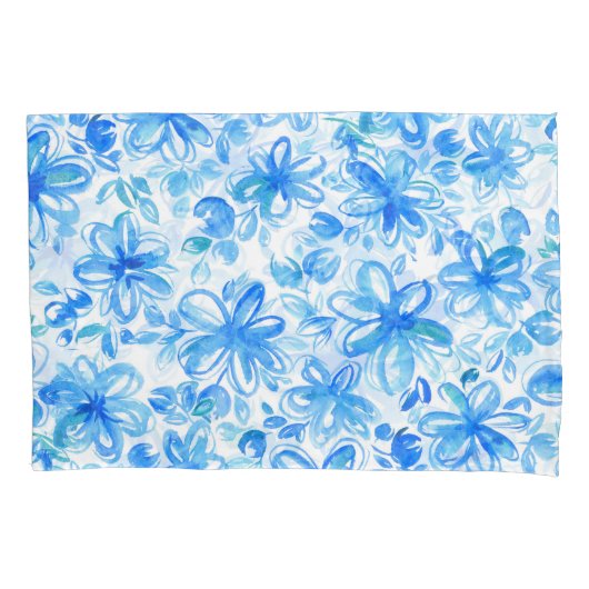 Waterverf Floral Chintz Schattige Pattern Kussensloop (Voorkant)