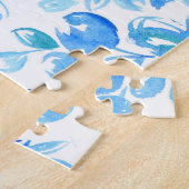 Waterverf Floral Chintz Schattige Pattern Legpuzzel (Zijkant)