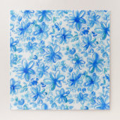 Waterverf Floral Chintz Schattige Pattern Legpuzzel (Horizontaal)