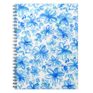 Waterverf Floral Chintz Schattige Pattern Notitieboek