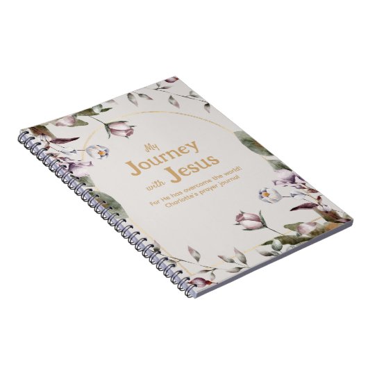 Waterverf floral Christelijk gebed journal Notitieboek (Rechterzijde)