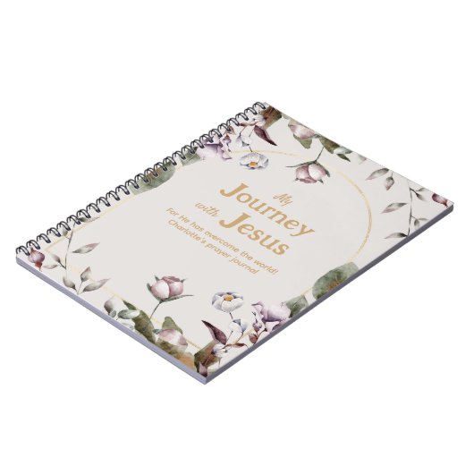 Waterverf floral Christelijk gebed journal Notitieboek (Linkerzijde)