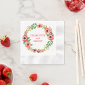 WATERVERF FLORAL cocktailservet Servetten (Insitu)