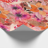 Waterverf Floral Collage Cadeaupapier (Hoek)