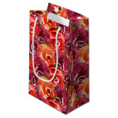 Waterverf Floral Collage Klein Cadeauzakje (Voorkant Gekanteld)