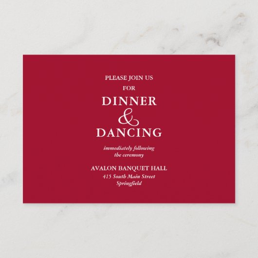 Waterverf Floral Collage Wedding Informatiekaartje (Achterkant)