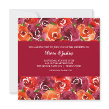 Waterverf Floral Collage Wedding