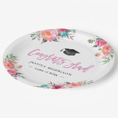 Waterverf Floral Congrats Afstudeerder Graduation Papieren Bordje