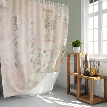 Waterverf Floral Cottage Pink Flowers 