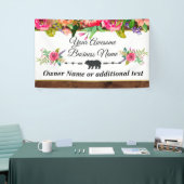Waterverf Floral Craft Business Banner achtergrond (Beurs)