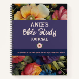 Waterverf Floral Custom Bible Study Journal Notitieboek