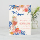 Waterverf floral Dat is Amore Vrijgezellenfeest Kaart (Staand voorkant)