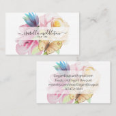 Waterverf Floral design Visitekaartje (Voorkant / Achterkant)