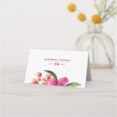 Waterverf Floral Design Wedding Table Place Cards Plaatskaartje (Achterkant)