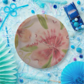 Waterverf Floral Designer Papieren Bordje (Feest)