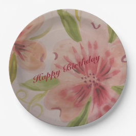 Waterverf Floral Designer Papieren Bordje