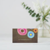 Waterverf Floral Designer Visitekaartje (Staand voorkant)