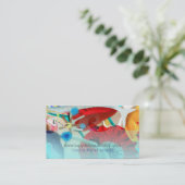 Waterverf Floral Designer Visitekaartje (Staand voorkant)