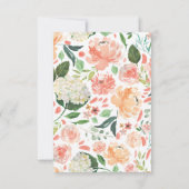 Waterverf Floral Diamond Maid of Honor Kaart (Achterkant)