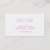 Waterverf Floral Diamond Visitekaartje (Achterkant)