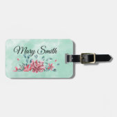 Waterverf Floral Dreams Bagagelabel (Voorkant horizontaal)