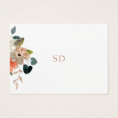 Waterverf Floral Dress Code Kleding Enclosure Kaar Visitekaartje (Achterkant)