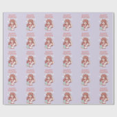 Waterverf Floral Easter Bunny Cadeaupapier (Vlak)