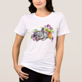 Waterverf Floral Easter Bunny Rabbit | FEESTDAGEN Tri-Blend Shirt