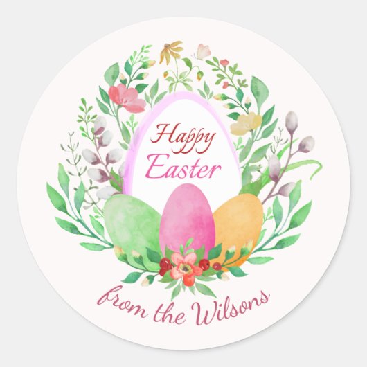 Waterverf Floral Easter Specialized Sticker (Voorkant)