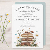 Waterverf Floral Een nieuw Chapter Baby shower Kaart