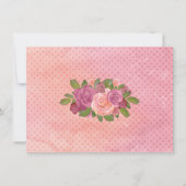 Waterverf Floral Eerste Heilige Communie Hartelijk Bedankkaart (Achterkant)