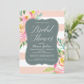 Waterverf Floral Elegance Vrijgezellenfeest Kaart (Staand voorkant)