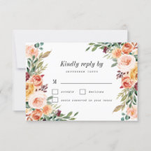 Waterverf Floral Elegant Blush Burgundy Wedding