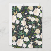 Waterverf Floral Elegant Bride Gown Vrijgezellenfe Kaart (Achterkant)