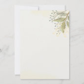 Waterverf Floral Elegant Peony Vrijgezellenfeest Kaart (Achterkant)