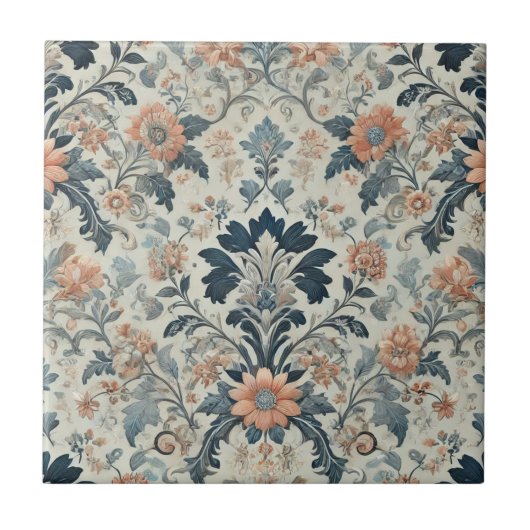 Waterverf Floral Elegant Spring Design Tegeltje (Voorkant)