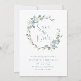 Waterverf Floral Elegant Wedding Save The Date