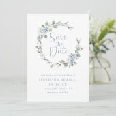 Waterverf Floral Elegant Wedding Save The Date (Staand voorkant)