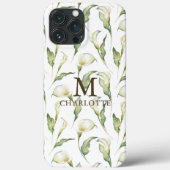 Waterverf Floral Elegant White Lily Case-Mate iPhone Case (Achterkant)