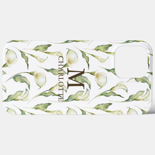 Waterverf Floral Elegant White Lily Case-Mate iPhone Case (Achterkant (horizontaal))